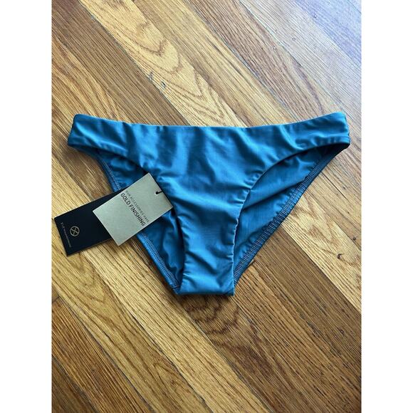 VIX paula hermanny Bikini Bottom Sz Small Teal NWT Basic Full Back - Picture 1 of 8